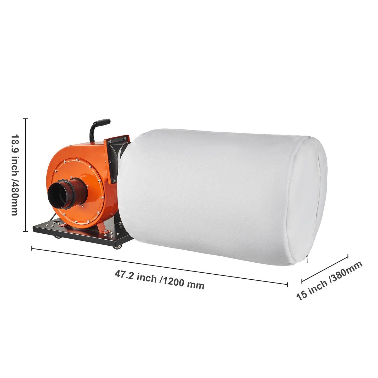 Professionele Stofafzuiger – Stofcollector – Stofzuiger – Houtstofzuiger – Werkplaatsstofzuiger – 1PK Motor – 21 Gallon Stofzak