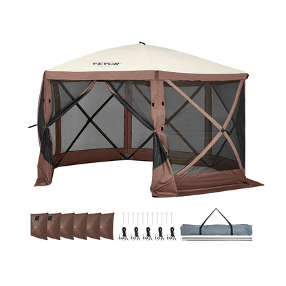 Partytent – Paviljoen – Pop-up Tent – Feesttent – Tuinentent – 350x350 cm – 300D Oxford Polyester – UV-Bescherming UPF 50+