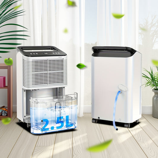 Luchtontvochtiger – Vochtbestrijder – Ontvochtiger – Vochtverwijderaar – Tot 16 Liter Per Dag – Fluisterstil Met Slaapstand