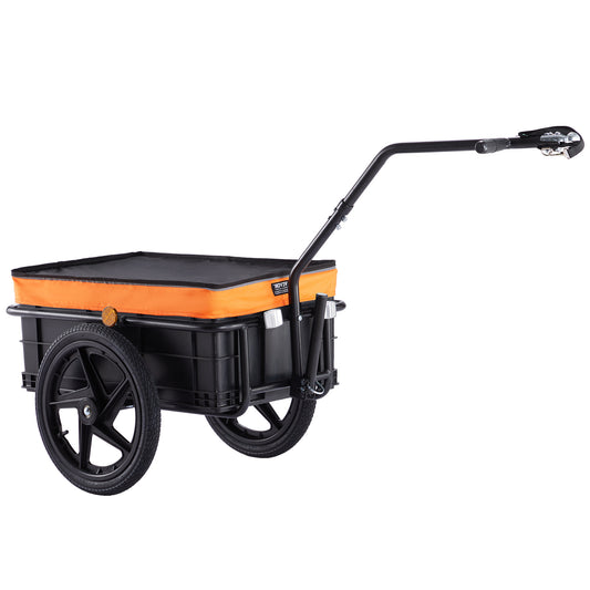 Fietskar – Fietstrolley – Bike Trailer – Bagagewagen – Fietsaanhanger – Carbon Stalen Frame – Waterdichte 600D Oxford Hoes – Max. 40 kg Draagvermogen – 406 mm Luchtbanden