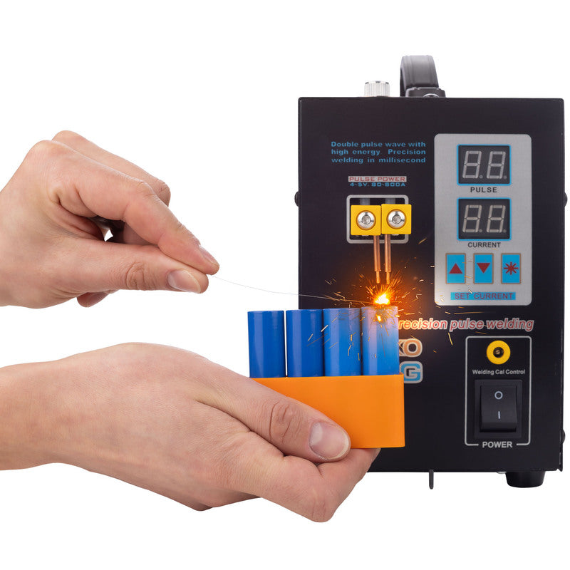 Impulse lasapparaat – Impuls lasmachine – Spotlasser – Folielasapparaat – Kunststof lasapparaat – Instelbare lasstroom tot 800A – Voetpedaalbediening met LED-verlichting