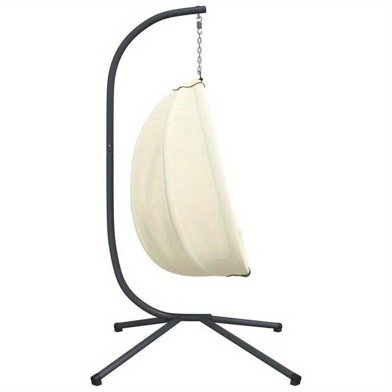 Hangstoel – Eivormige Hangstoel – Buitenstoel – Tuinstoel – Balkonstoel – Weerbestendig Staal – Ergonomisch Comfort - QUORE
