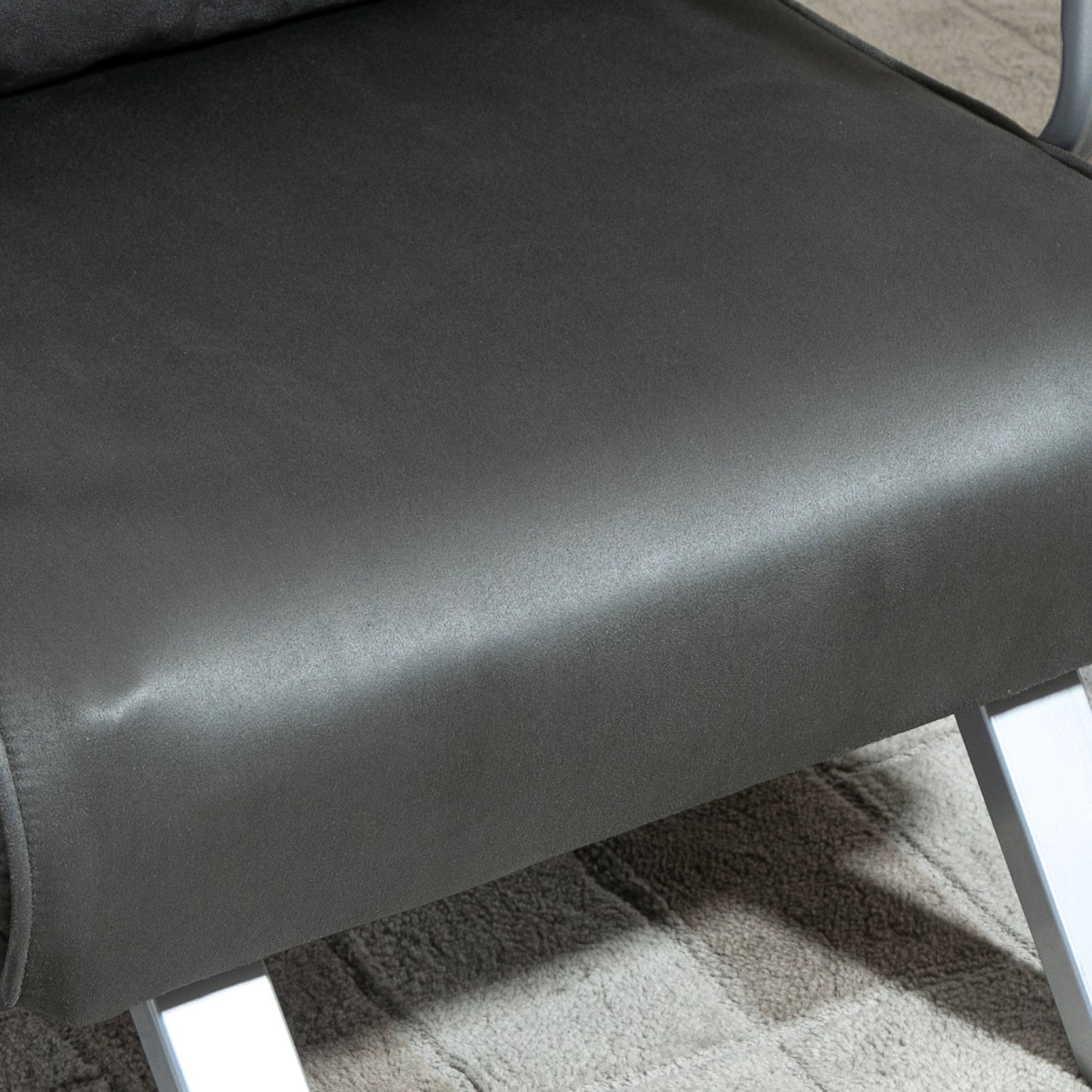 Relaxfauteuil – Relaxstoel – Loungefauteuil – Ligstoel – TV-stoel – Verstelbare Rugleuning – Compact 65x69x80 cm – Grijs