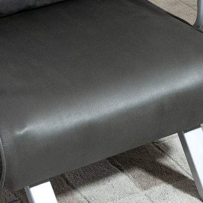 Relaxfauteuil – Relaxstoel – Loungefauteuil – Ligstoel – TV-stoel – Verstelbare Rugleuning – Compact 65x69x80 cm – Grijs
