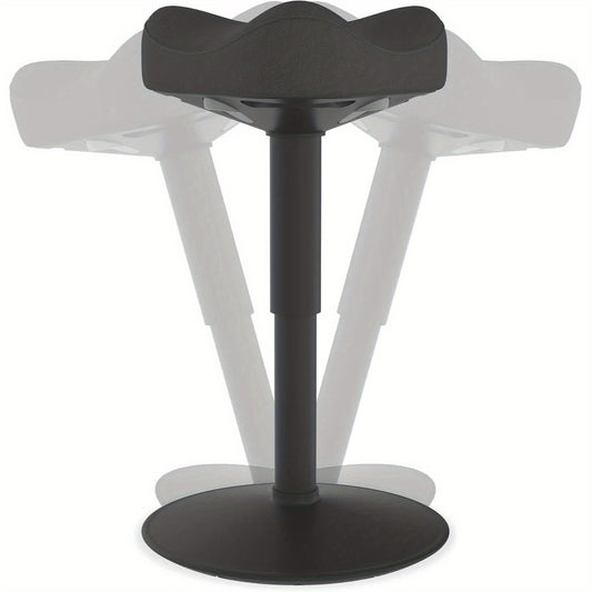 Drihoekkruk – Driehoek Krukje – Wobbelkruk – Ergonomische Kruk – Zitting Verstelbaar – Ergonomisch Schuim – Antislip TPE Bodem – Metalen Frame – Zwart