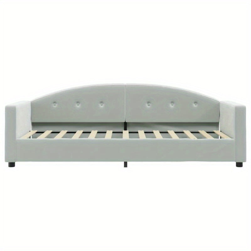 Slaapbank – Sofa Bed – Bedbank – Futon – Loveseat – Velvet Bekleding – 80x200 cm – Hardhouten Frame