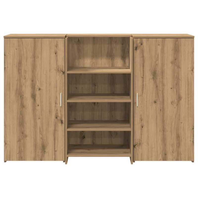 Receptiebalie – Balie – Ontvangstbalie – Baliesysteem – Balie Meubel – Massief Eikenhout – Ruim Werkblad 155x50 cm