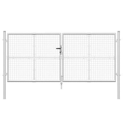 Metalen Tuinpoort – Tuinafscheiding – Tuinhek – Tuinpoort met Palen – Toegangspoort – Gegalvaniseerd Staal – Roestbestendig & Veilig Afsluitbaar