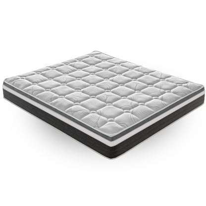 Memory Foam Mattress, Orthopedic, Non-Deformable, 20 cm High, 13 Comfort Zones, Made in Italy, Maximum Breathability, Pressure Relief System, Available in Various Sizes
