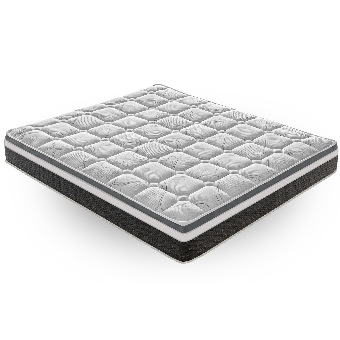 Memory Foam Mattress, Orthopedic, Non-Deformable, 20 cm High, 13 Comfort Zones, Made in Italy, Maximum Breathability, Pressure Relief System, Available in Various Sizes