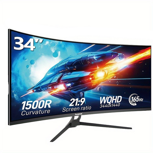 34 inch Curved Monitor – Ultrawide Gaming Monitor – Breedbeeldscherm – QHD Scherm – VESA Monitor – 165Hz Refresh Rate – 3440x1440 Resolutie