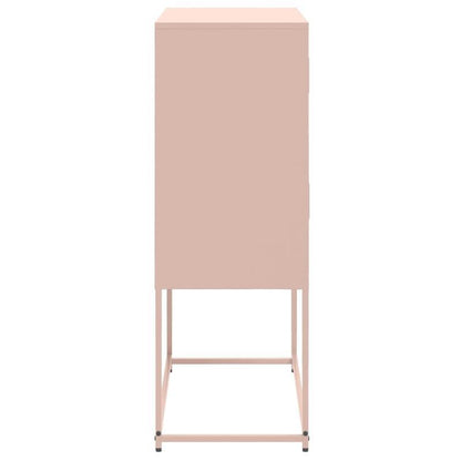Sideboard 68.5x38.5x107cm steel pink Practical and removable