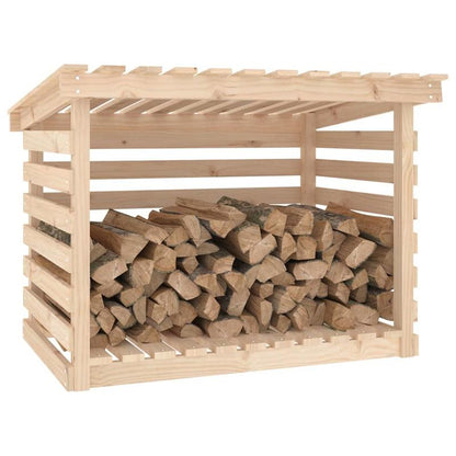 Houtopslag Voor Buiten – Houtrek – Houthouder – Houtstapel – Brandhoutopslag – Natuurlijk Dennenhout – Compact Ontwerp – Weerbestendig Met Afdekhoes