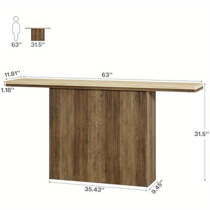 Sidetable – Consoletafel – Wandtafel – Haltafel – Bijzettafel – Extra Lang 160 cm – Duurzaam MDF Met Natuurlijke Houtlook