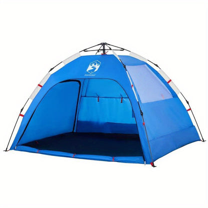 Tent – Strandtent – Pop-up Tent – Koepeltent – Kampeertent – Lichtgewicht Polyester – Snel Opzetten – Blauw – 2 Persoons