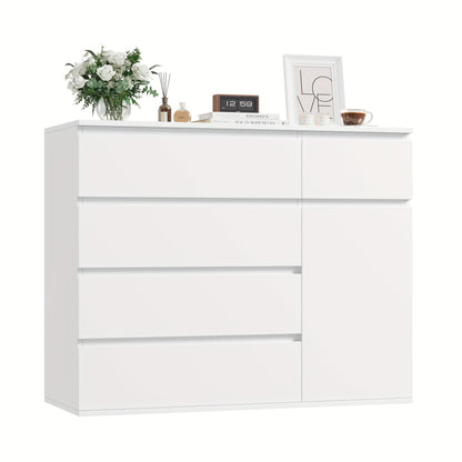 Modern Kastje – Ladekast – Opbergkast – Dressoir – Kast Met Deuren –  Compact 69 cm Hoog – MDF En Hardhout