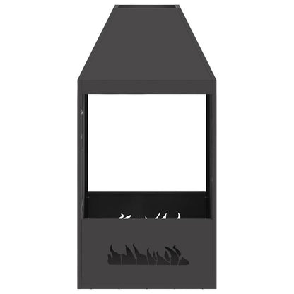 Vuurkorf Zwart 50 x 50 x 100cm Koudgewalst staal This stylish rectangular outdoor fire pit provides warmth and ambiance on chilly evenings. It's built to last, so you don't have to worry about wear and tear. It's the perfect