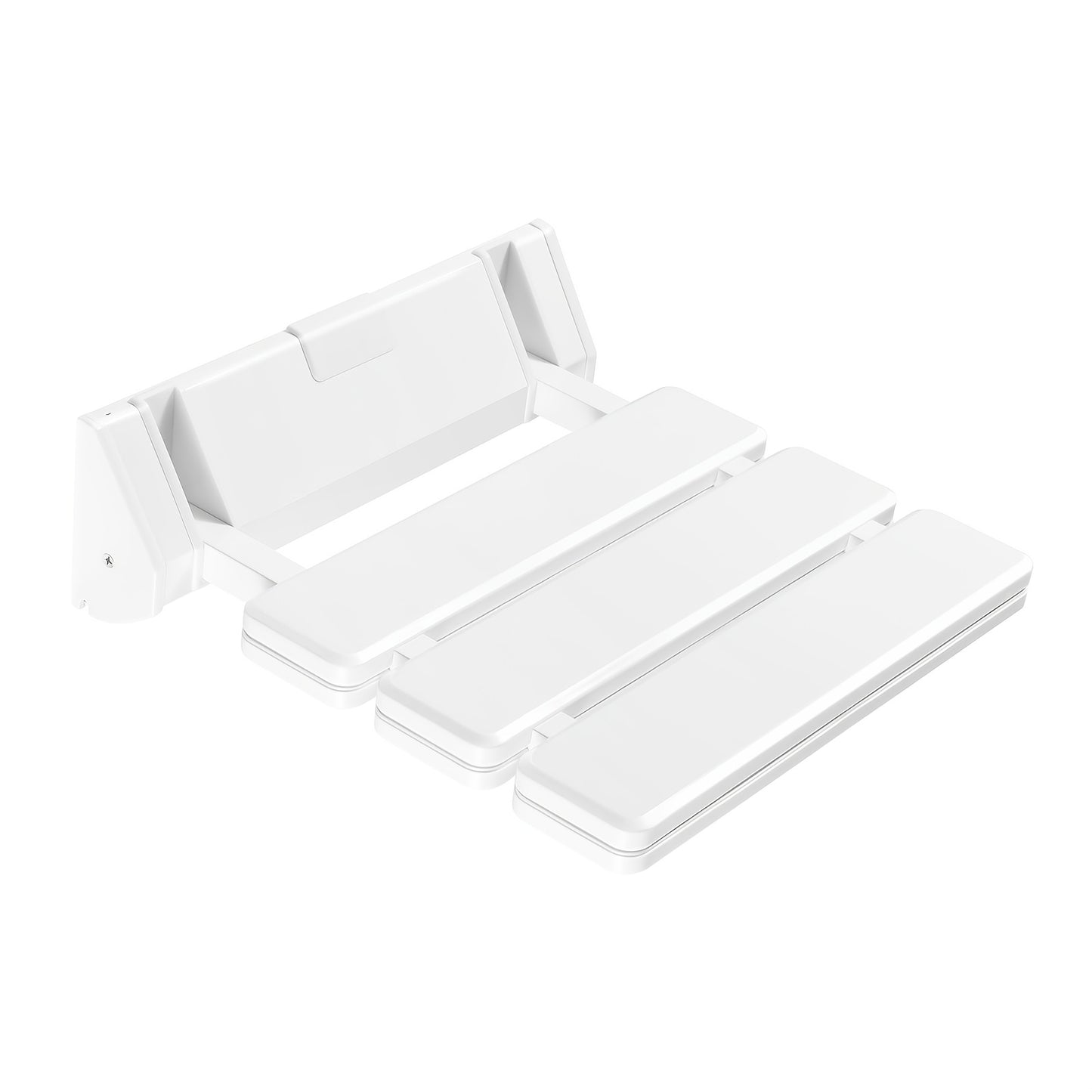 Opklapbare Douchezit – Douchekruk – Douchestoel – Badstoel – Wandzitje – Ruimtebesparend Design – Max Draagvermogen 130 kg – Wit