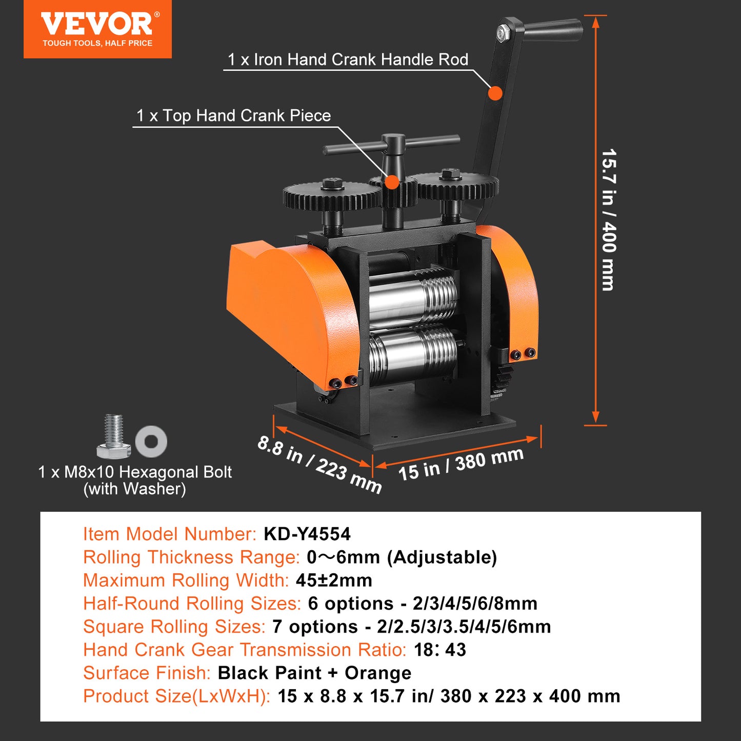 Rolmolen – Rolmachine – Metaalpers – Sieradenpers – Metalen Vormer – 3-in-1 Multifunctioneel – Instelbare Persdikte 0-6 mm