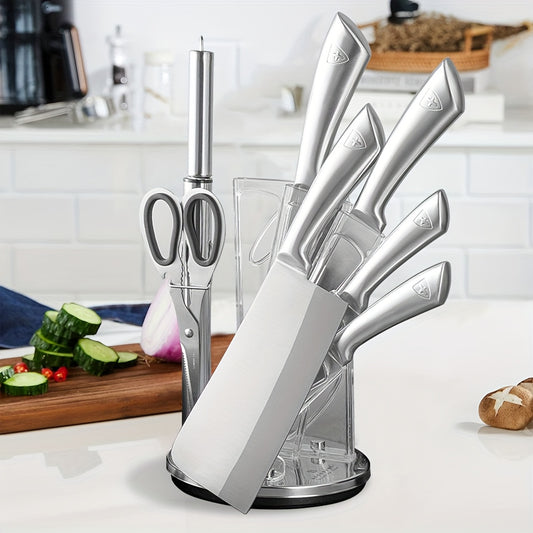 Jia Meikang Stainless Steel 8pcs Knife Set EB-600, Ultra Sharp, Non-Rust, Home Essentials, Perfect Gift, Cuchillo De Cocina