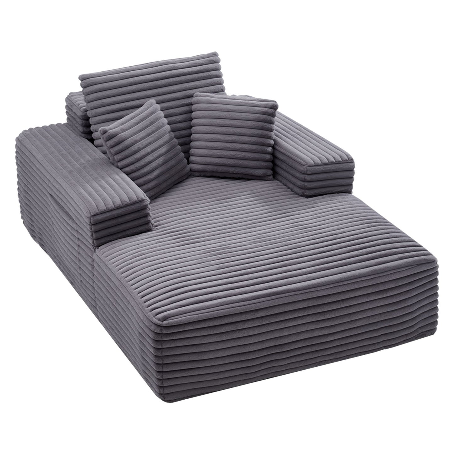 Chaise Longue – Ligstoel – Zitzak – Lounge Bank – Relaxstoel – 138 cm – Zachte Faux Fur Bekleding – Ergonomisch Comfort Met Pocketvering