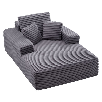 Chaise Longue – Ligstoel – Zitzak – Lounge Bank – Relaxstoel – 138 cm – Zachte Faux Fur Bekleding – Ergonomisch Comfort Met Pocketvering