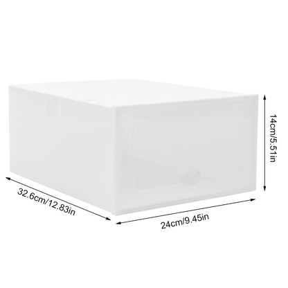 Schoenendozen – Opbergdozen – Schoenverpakking – Stapelboxen – Organizer – 20 Stuks Wit – Waterdicht ABS Plastic – Stapelbaar Met Flip Top Deksel