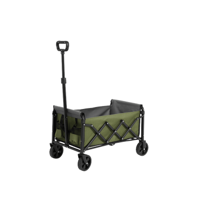 Bolderkar – Steekwagen – Opvouwbare Kar – Transportkar – Tuinkar – Lichtgewicht & Opvouwbaar – Robuust Stalen Frame Army Groen