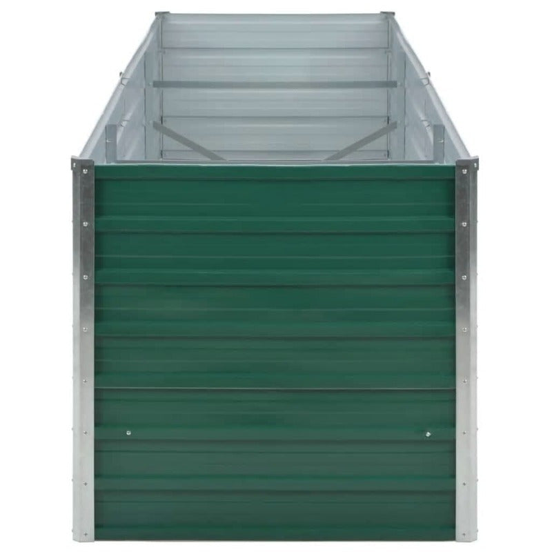 Hoogtebed Tuin – Verhoogd Bed – Plantbak – Moestuinbak – Plantenbak – Gegalvaniseerd Staal – 240x80x77 cm – Weerbestendig Groen