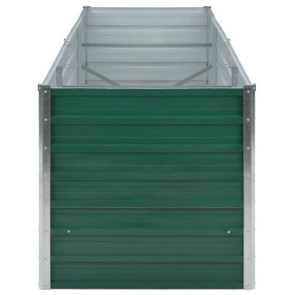 Hoogtebed Tuin – Verhoogd Bed – Plantbak – Moestuinbak – Plantenbak – Gegalvaniseerd Staal – 240x80x77 cm – Weerbestendig Groen