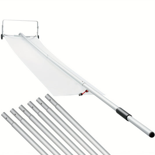 Dakraamveger – Dakriek – Sneeuwruimer – IJsbestrijder – Dakreinigingsborstel – 9 Meter Aluminium – Met Beschermende Kunststof Wielen