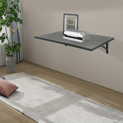 Opklapbare Werkbank – Werktafel – Klusbank – Wandtafel – Vouwtafel – Zwart Hout Metaal – Draagvermogen 226 kg – Ruimtebesparend Design