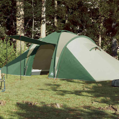 Familietent – Kampeertent – Tunneltent – Opblaastent – Outdoor Tent – Waterdicht Polyester – King Poles Luifel - Groen