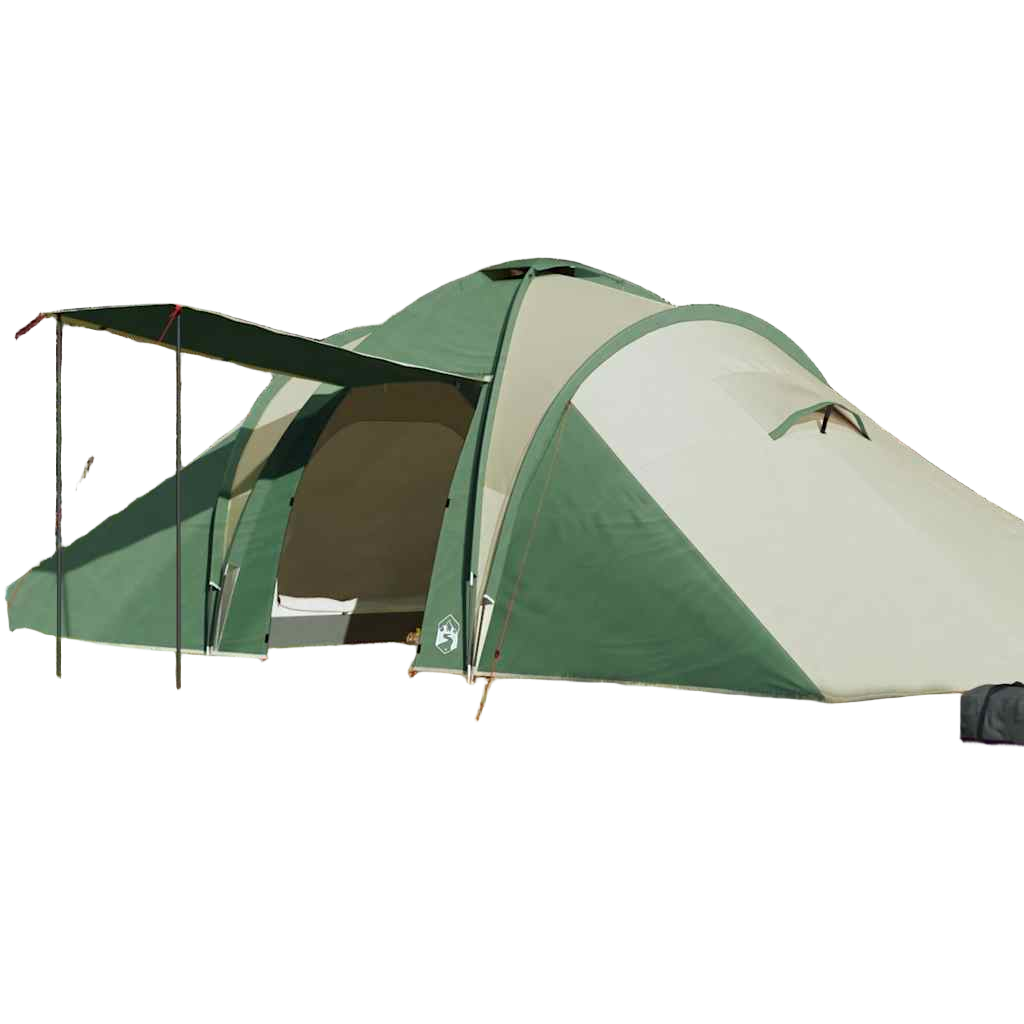 Familietent – Kampeertent – Tunneltent – Opblaastent – Outdoor Tent – Waterdicht Polyester – King Poles Luifel - Groen