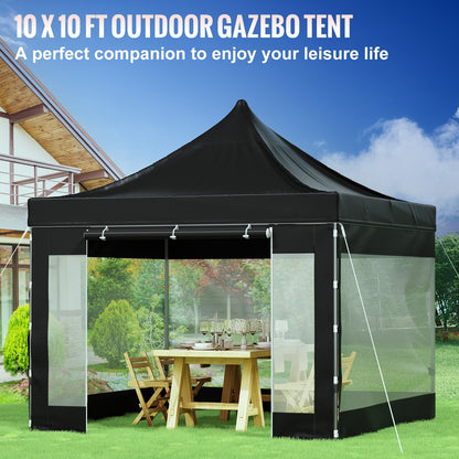Pop-up Partytent – Prieel – Tuin Tent – Overkapping – Carport – 3x3 Meter – Waterdicht PVC-gecoat Polyester – Verstelbare Hoogte