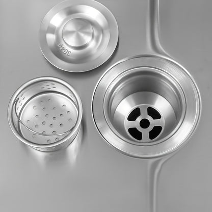 L17.7*W16*H74.93 cmstainless Steel Sink with Faucet Freestanting Utility Sink Single Bowl Freestanting Commercial Kitchen Sink with 360° Rotating Faucet Stainless Steel Utility Sink for Dining Room Garage Laundry Communal Si