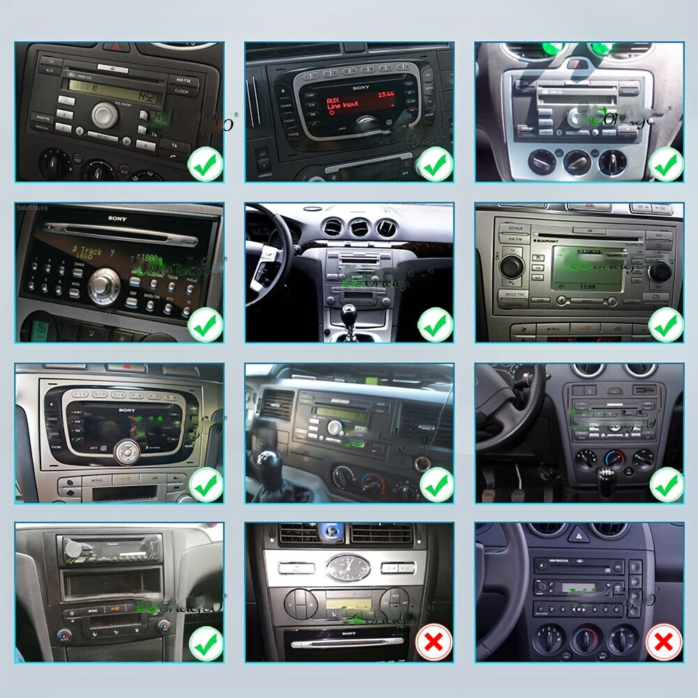 Autoradio – 2DIN Multimedia Systeem – Auto Stereo – GPS Navigatie – Achteruitrijcamera – 7 Inch Touchscreen – Android 15 – 12 LED Camera & Microfoon