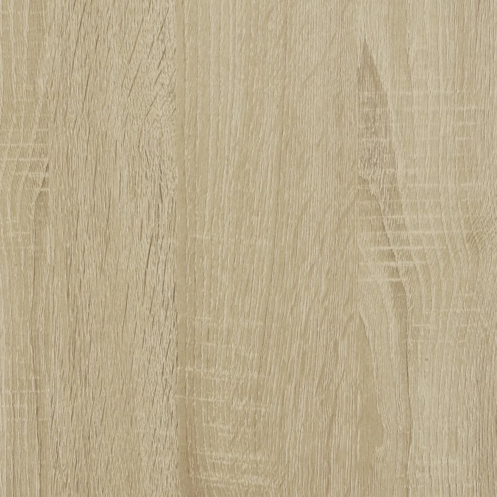 Badkamermeubelset – Badmeubel – Wastafelmeubel – Onderbouwkast – Spiegelkast – Sonoma Eiken Kleur – Duurzaam Hout Met Metalen Poot
