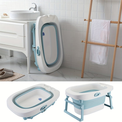 3-in-1 Badkuip – Draagbare Badkuip – Vouwbare Badkuip – Vrijstaande Badkuip – Spa Badkuip – Lichtgewicht PVC – Geïntegreerde Afvoerkraan – Compact & Ruim - 85,3x55,5x43,7 cm