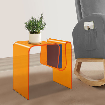 Bijzettafel – Side Table – Salontafel – Nachtkastje – Banktafel – M-Vorm – Acryl – Ruimtebesparend Design – Krasbestendig & Gemakkelijk Schoon Te Maken