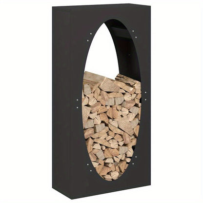 Houtopslag – Brandhoutrek – Haardhoutrek – Houtrek – Boomstammenrek – Koudgewalst Staal – 50x23x100 cm – Inclusief Waterdichte Beschermhoes