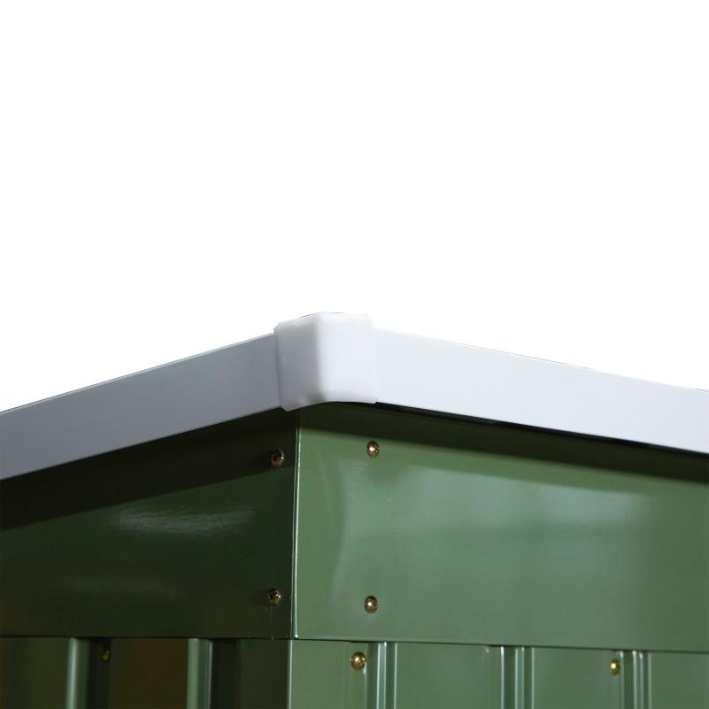 Tuinhuisje – Tuinschuur – Berging – Gereedschapshuis – Opberghuisje – Gegalvaniseerd Staal – Schuifdeur Met Ventilatieraampje – Compact 213x130x159 cm – Weerbestendig Met Schuin Dak