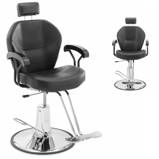 Barber Cosmetic Chair with Headrest And Footrest Physa ILFORDK - Black - QUORE