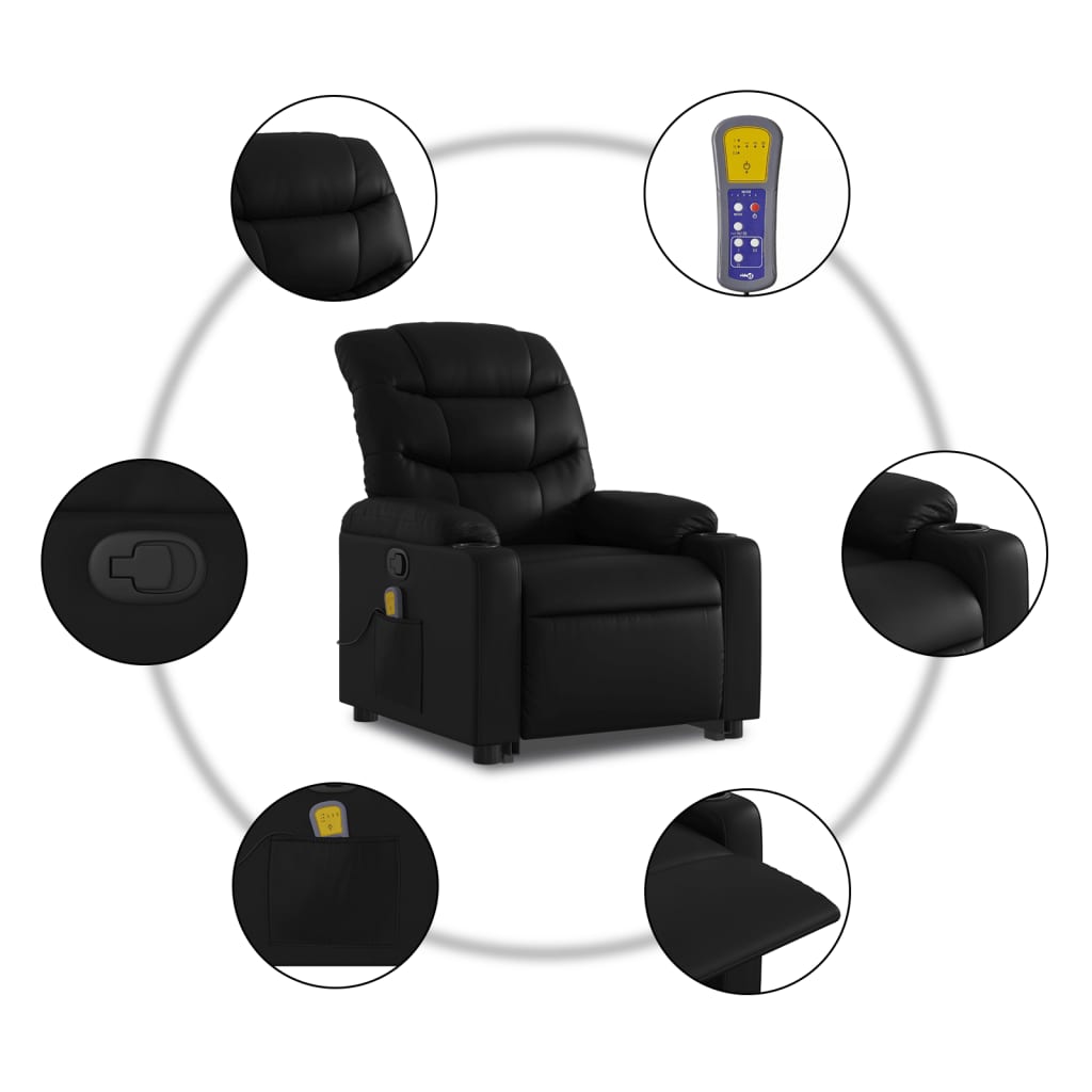 Elektrisch Verstelbare Sta-Op Stoel – Sta Op Stoel – Relaxfauteuil – Elektrische Relaxstoel – Verstelbare Fauteuil – Liftfunctie – Kunstleer Bekleding