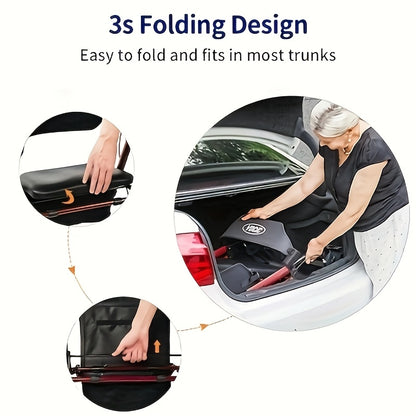 Rollator – Wandelwagen – Looprek – Mobiliteitshulpmiddel – Loopondersteuning – Opvouwbaar – Lichtgewicht Aluminium – Grote 20,32 cm Wielen Voor Binnen & Buiten