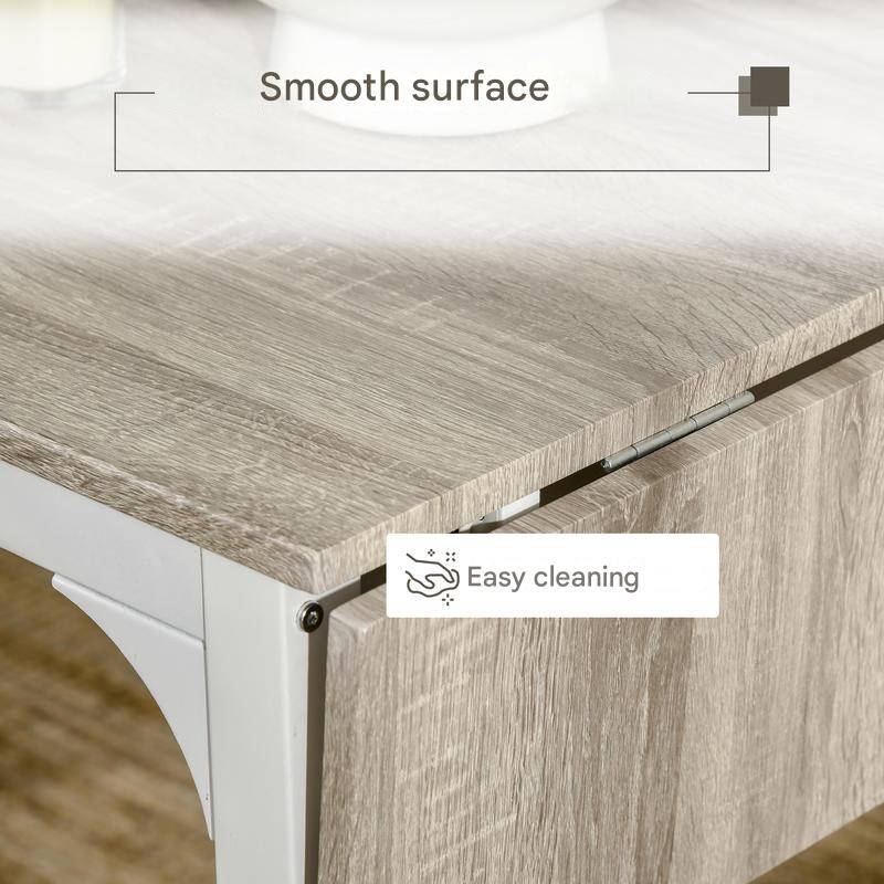 Inklapbare Eettafel – Opvouwbare Tafel – Klaptafel – Eetset 2 Personen – Met 2 Stoelen – Duurzaam Metaal & Hout – Compact 110x70x75 cm – Wit & Natuurlijk