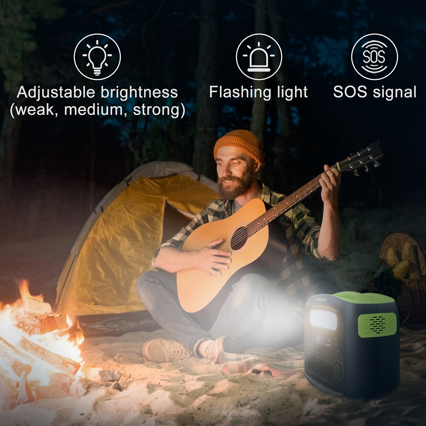 Powerbank – Draagbare Accu – Noodstroom – Mobiele Oplader – Zonne-energie Power Station – 700W Vermogen – 576 Wh LiFePO4 Batterij – USB-C PD 100W Output – Groen