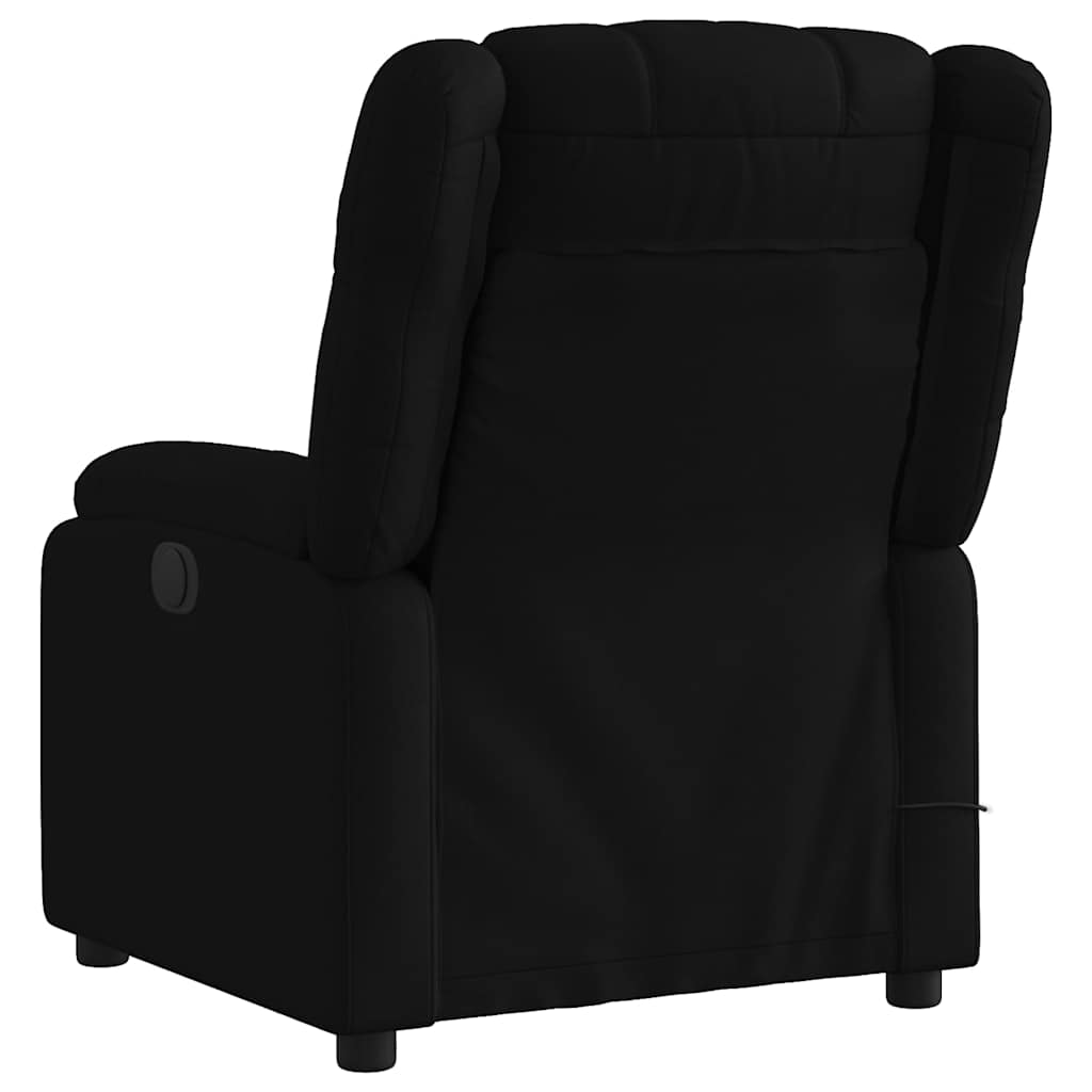 Elektrische Relaxfauteuil – Relaxstoel – Elektrische Loungefauteuil – Massage Fauteuil – Verstelbare Zetel – Zwart – 6 Massagepunten – Elektrische Verstelling Tot 135 Graden