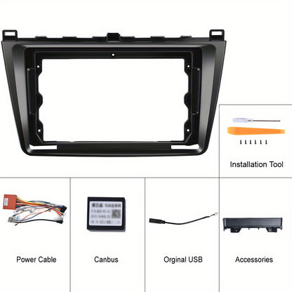 Autorradio – Autoradio – Car Radio – Multimedia Radio – Auto Sound System – Android 15 – 9 Inch 1280P IPS Touchscreen – Draadloze CarPlay & Android Auto – AHD Achteruitrijcamera Met Microfoon