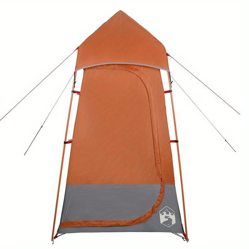 Toilettent – Outdoor Toilet Tent – Scheerlaken – Camping Toilet – Kleedruimte Tent – Grijs Oranje – Draagbaar – Waterafstotend PVC